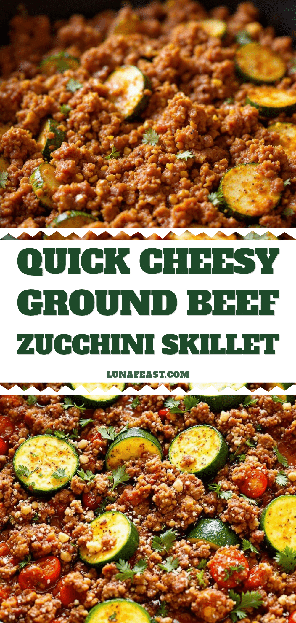 quick ground beef zucchini skillet recipe