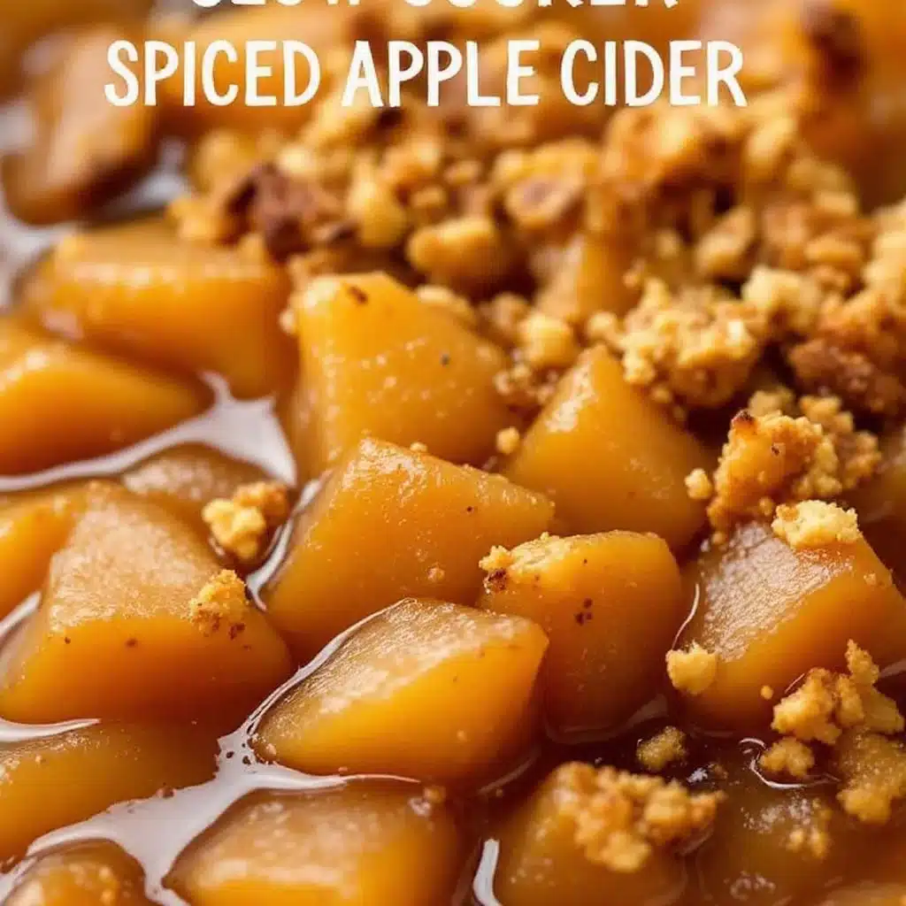 slow cooker spiced apple cider - featured image