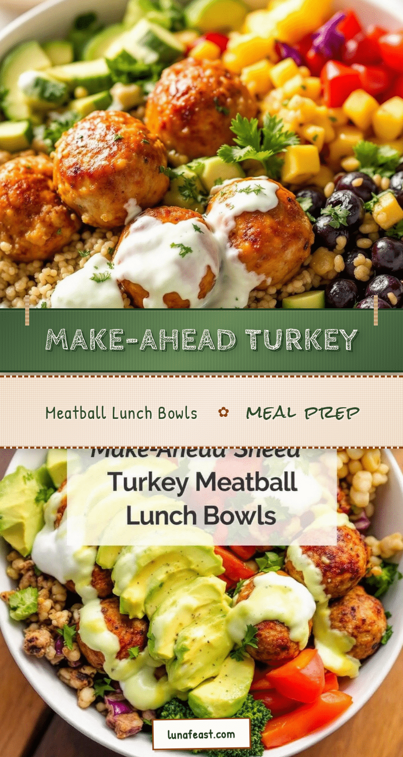 turkey meatball lunch bowls recipe