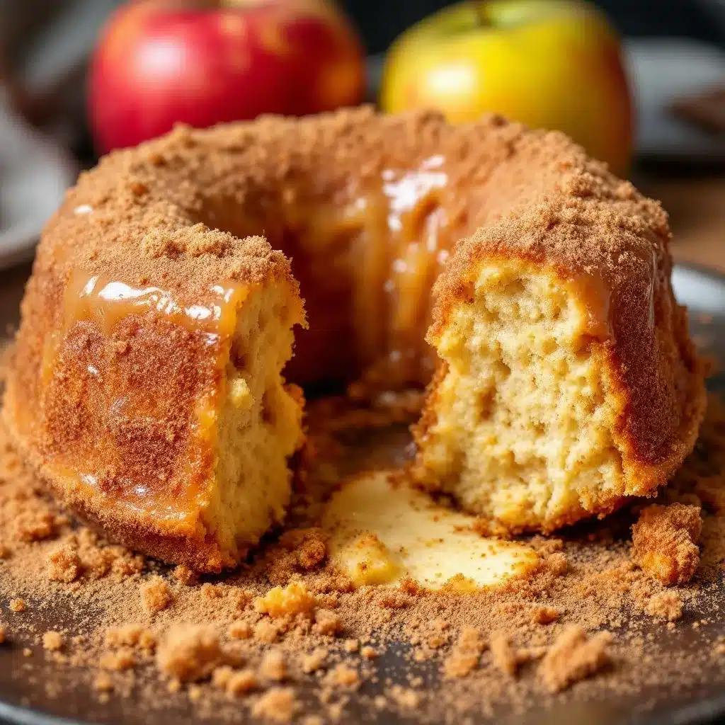 apple cider donut cake preparation steps