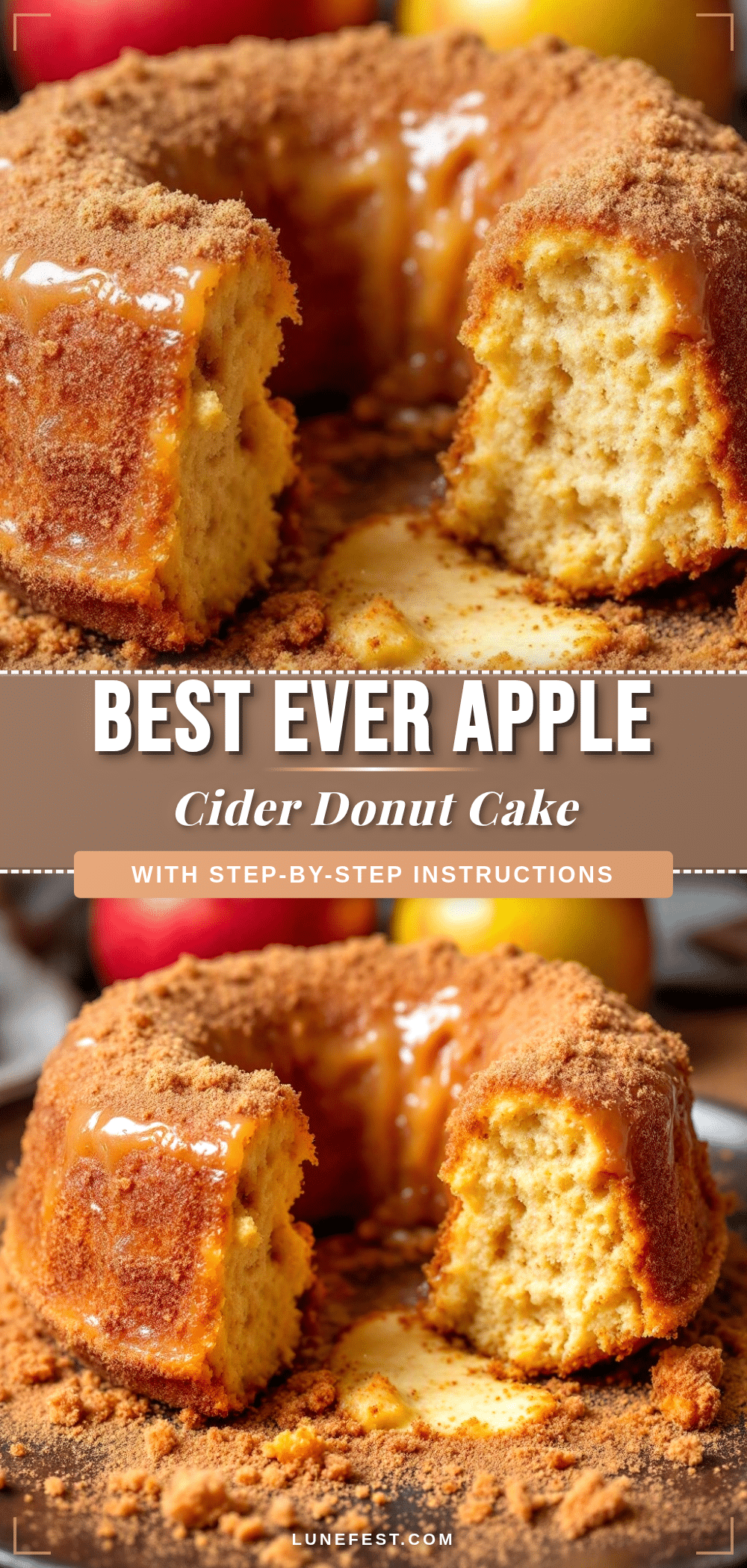 apple cider donut cake recipe