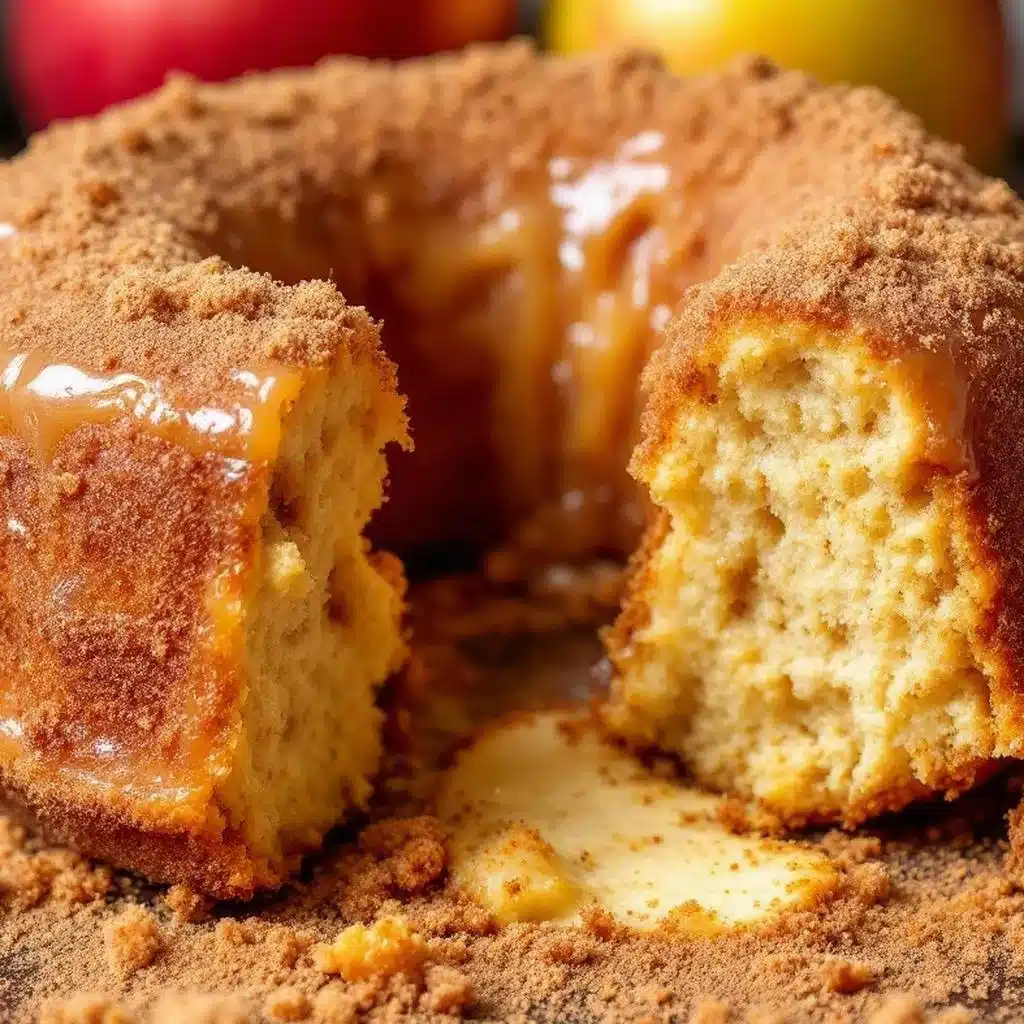 apple cider donut cake - featured image