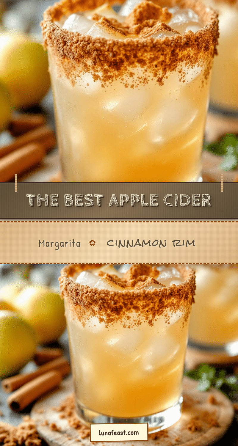 apple cider margarita with cinnamon rim recipe