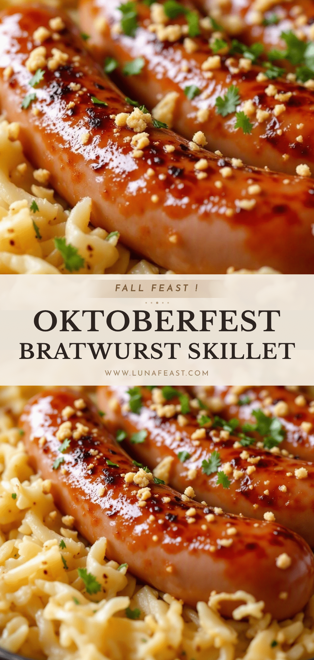 bratwurst and sauerkraut skillet recipe