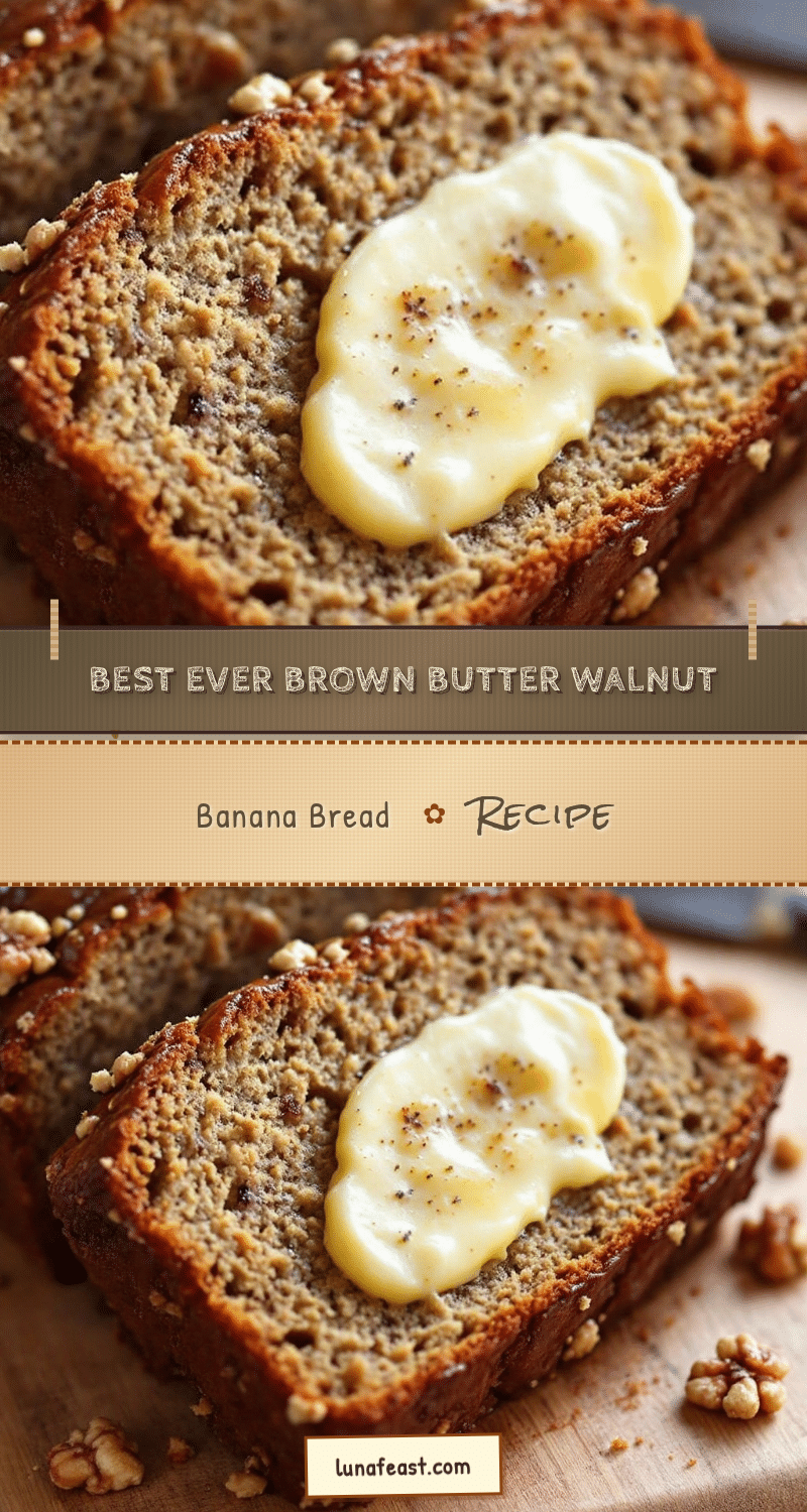 brown butter walnut banana bread recipe