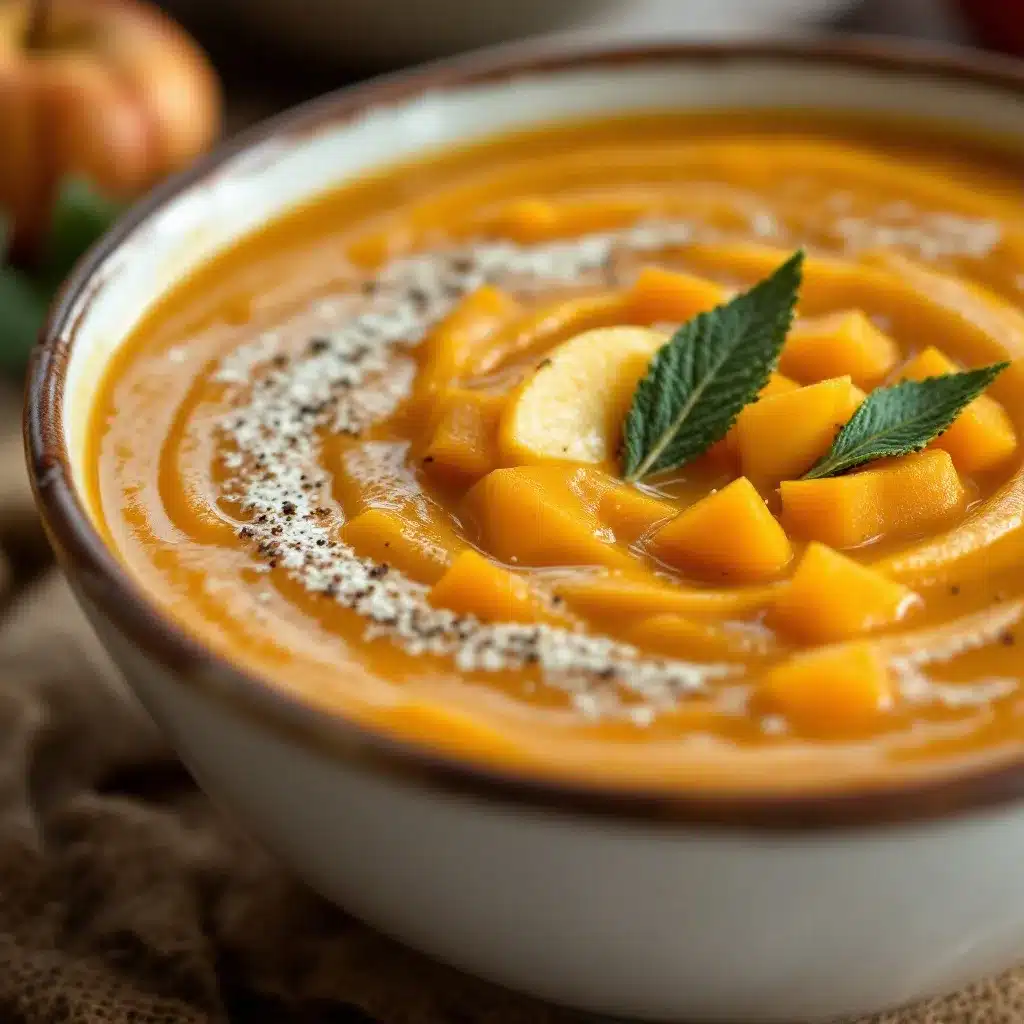 Butternut Squash Apple Soup preparation steps