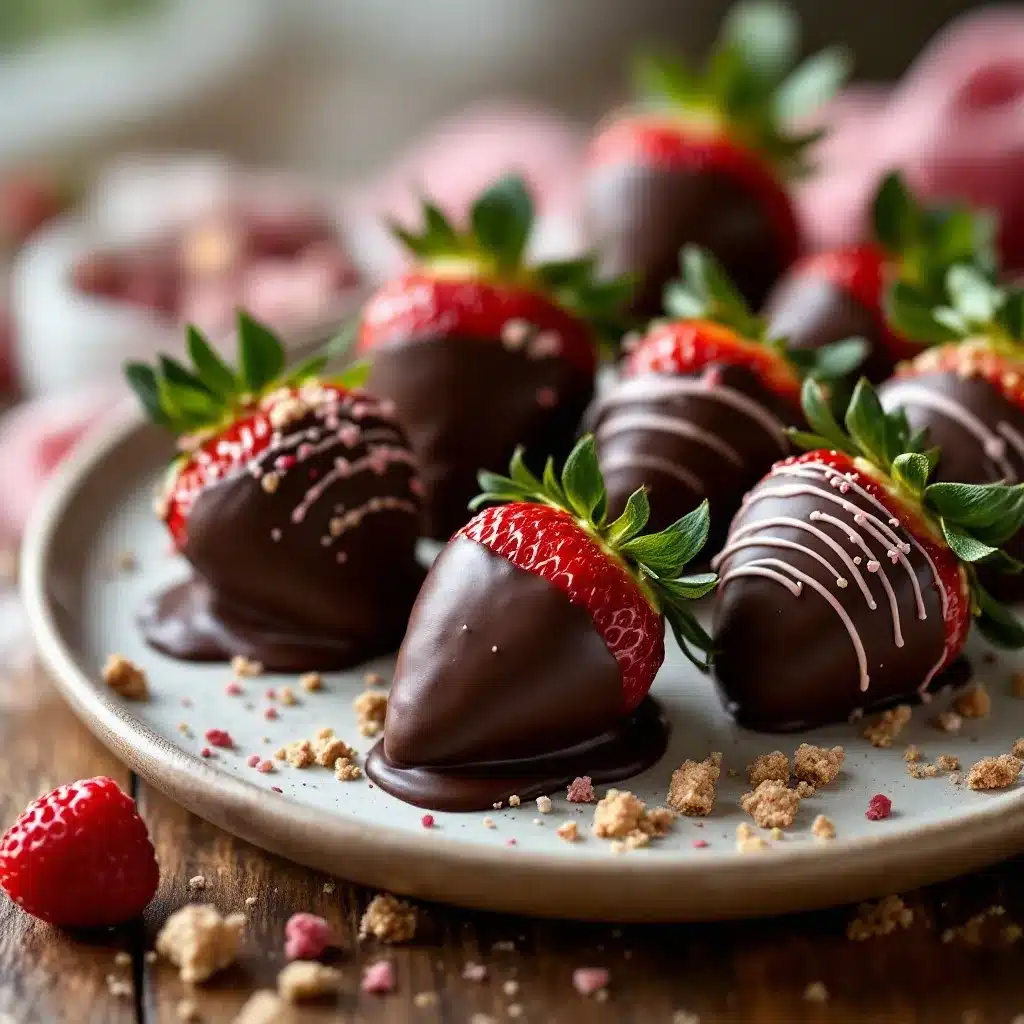 chocolate covered strawberries preparation steps