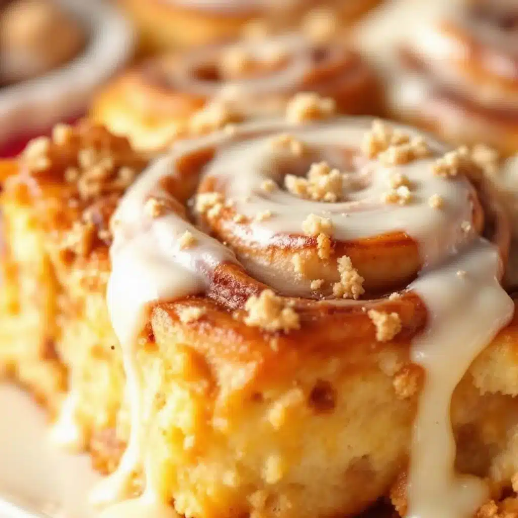 cinnamon roll casserole - featured image