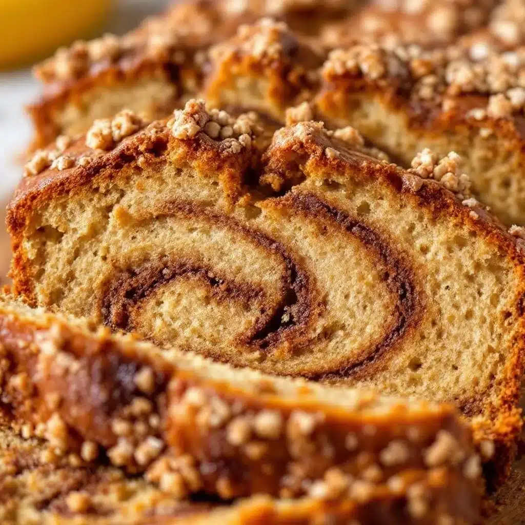 cinnamon swirl banana bread - featured image