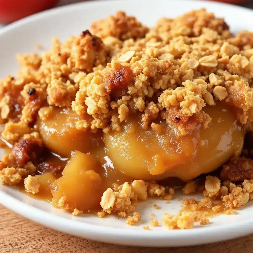 classic apple crisp with buttery oat crumble preparation steps