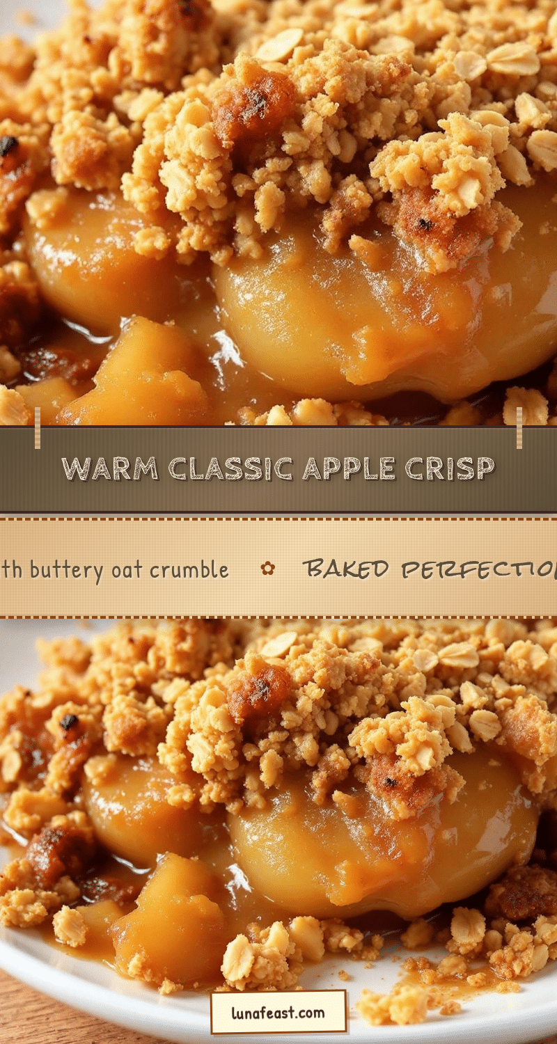 classic apple crisp with buttery oat crumble recipe