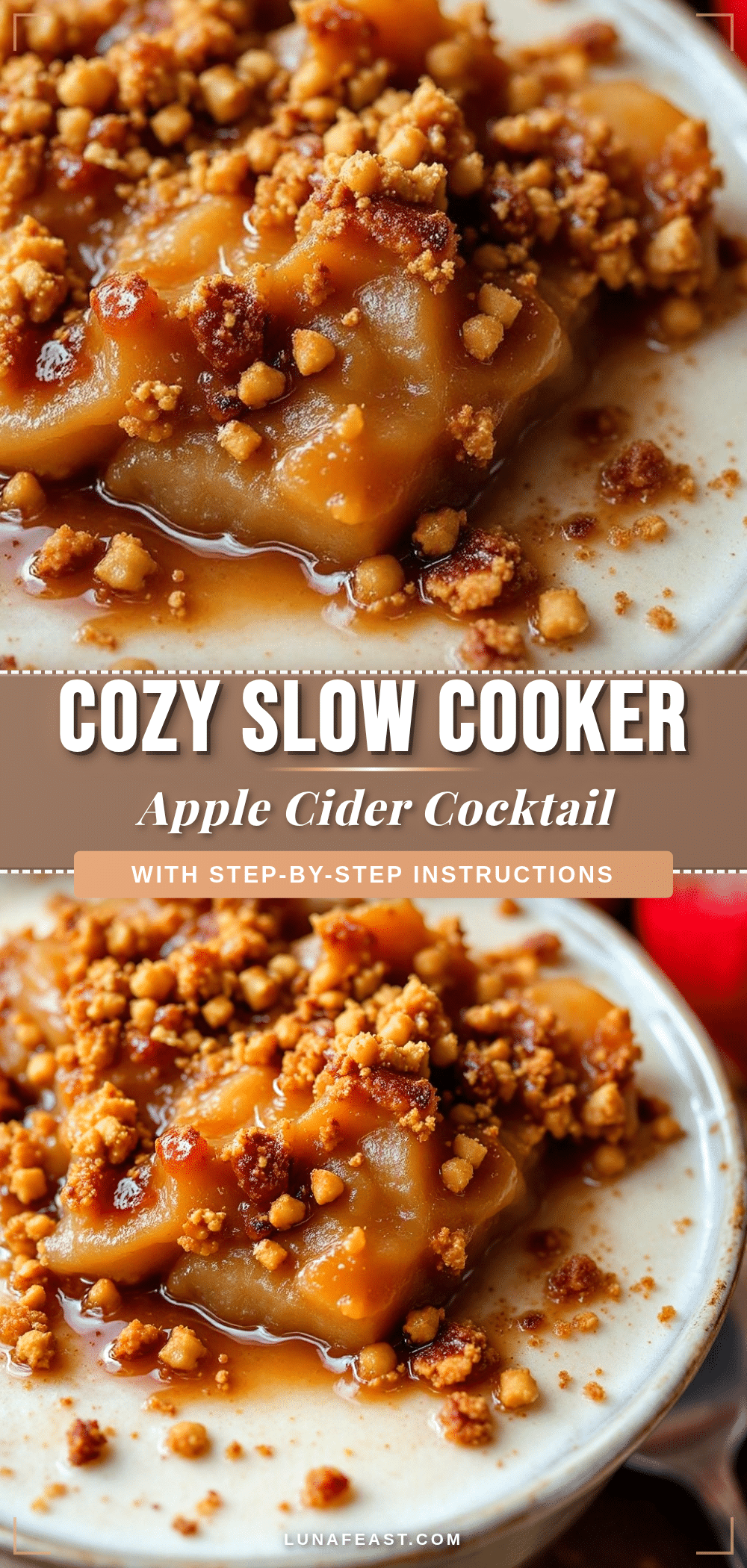 cozy slow cooker apple cider cocktail recipe