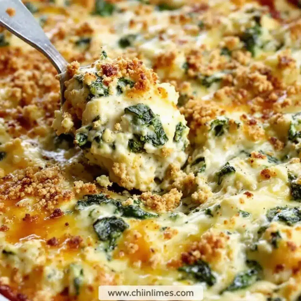 creamy baked spinach artichoke football dip preparation steps