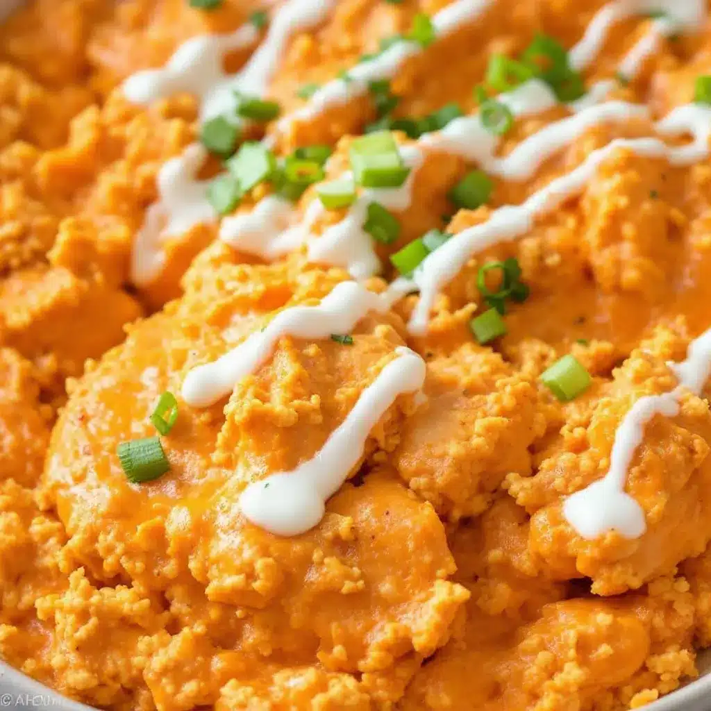 creamy buffalo chicken dip preparation steps