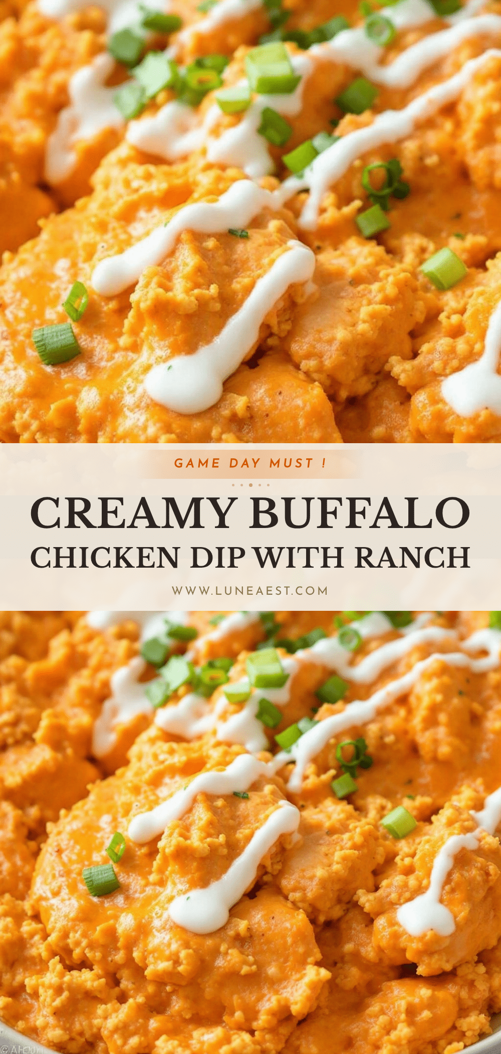 creamy buffalo chicken dip recipe