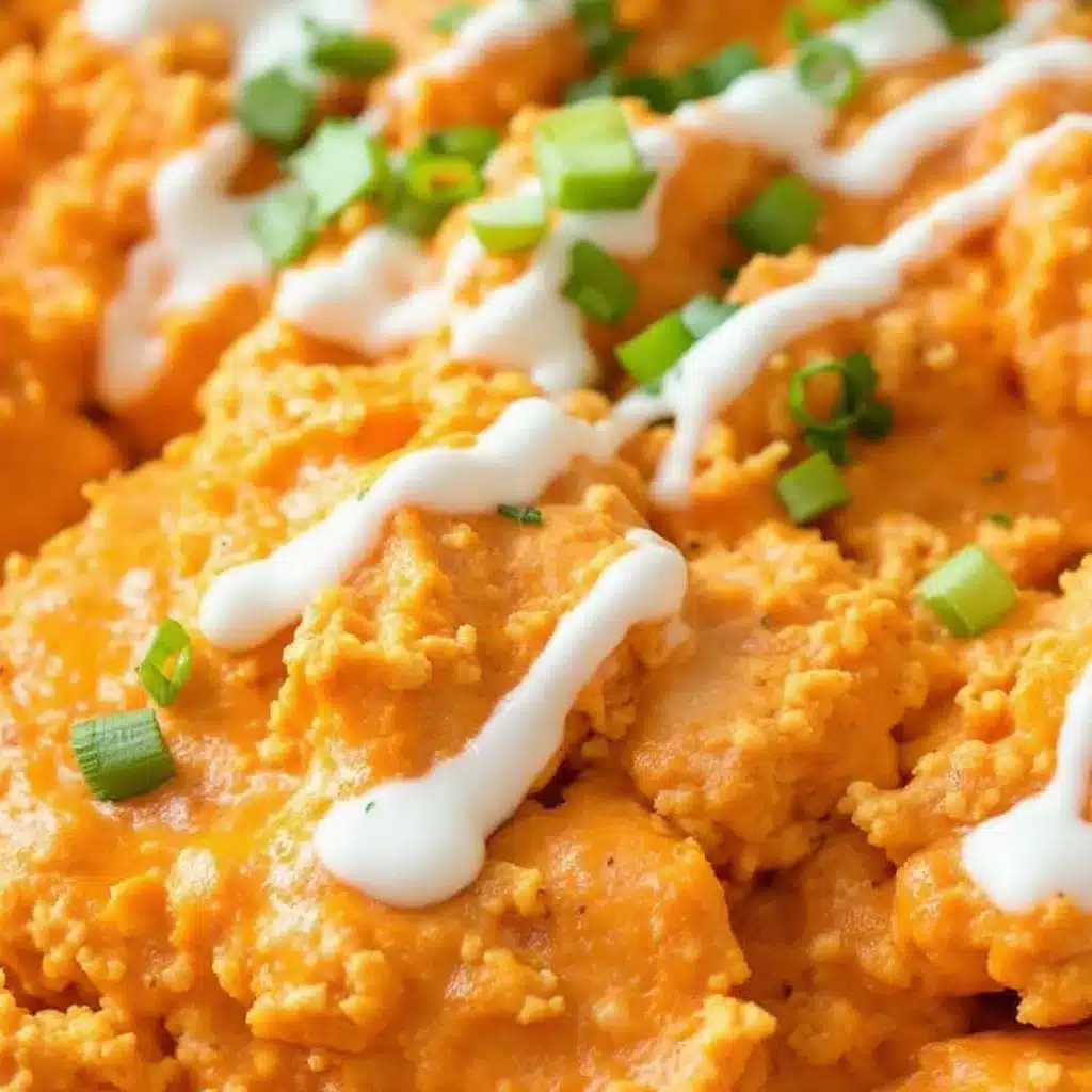 creamy buffalo chicken dip - featured image