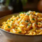 creamy butternut squash mac and cheese - featured image
