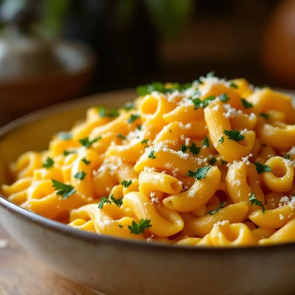 creamy butternut squash mac and cheese - featured image