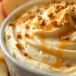creamy caramel apple cheesecake dip - featured image