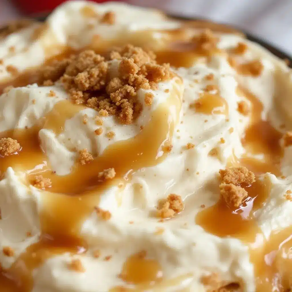 creamy caramel apple cheesecake dip preparation steps