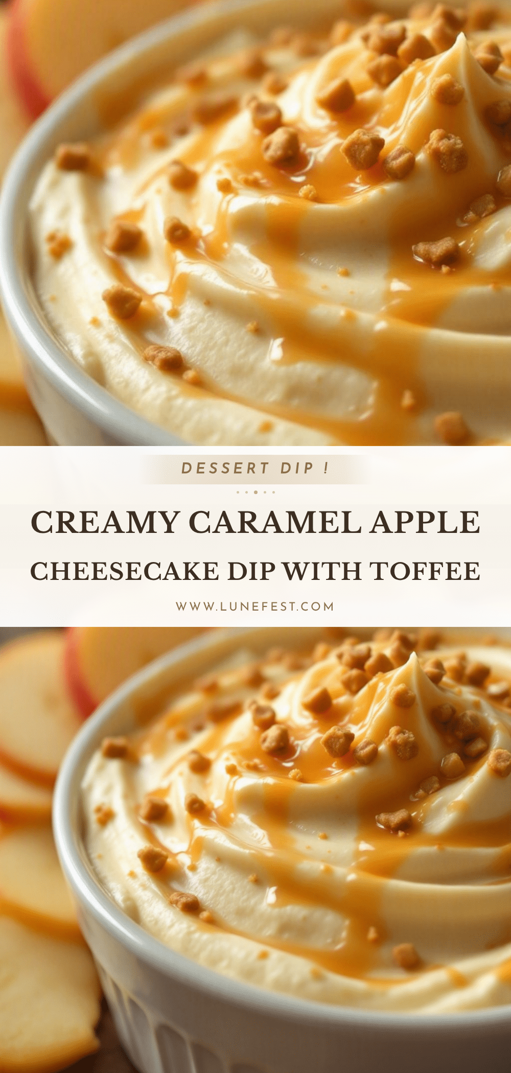 creamy caramel apple cheesecake dip recipe