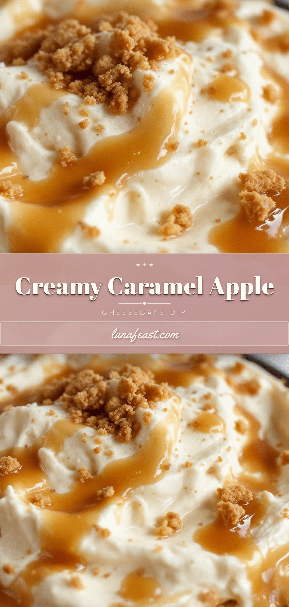 creamy caramel apple cheesecake dip recipe
