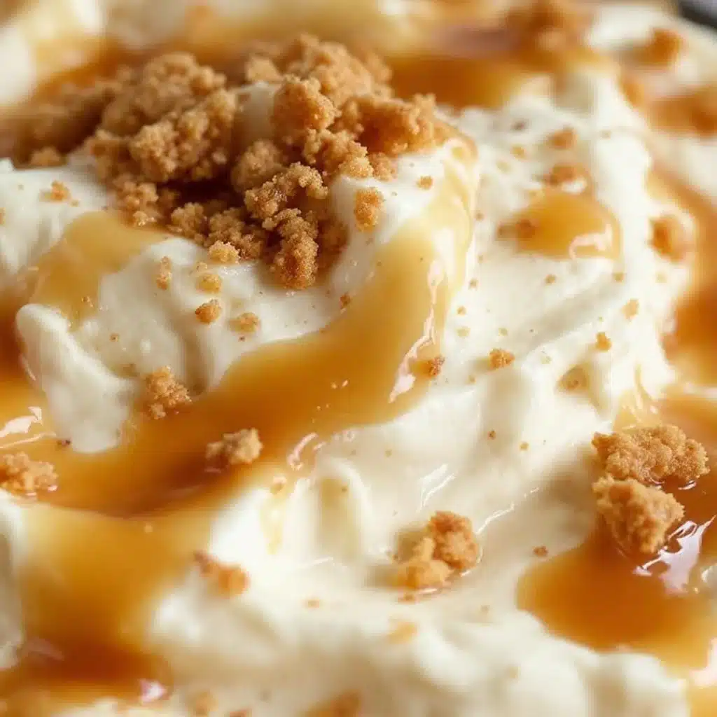 creamy caramel apple cheesecake dip - featured image