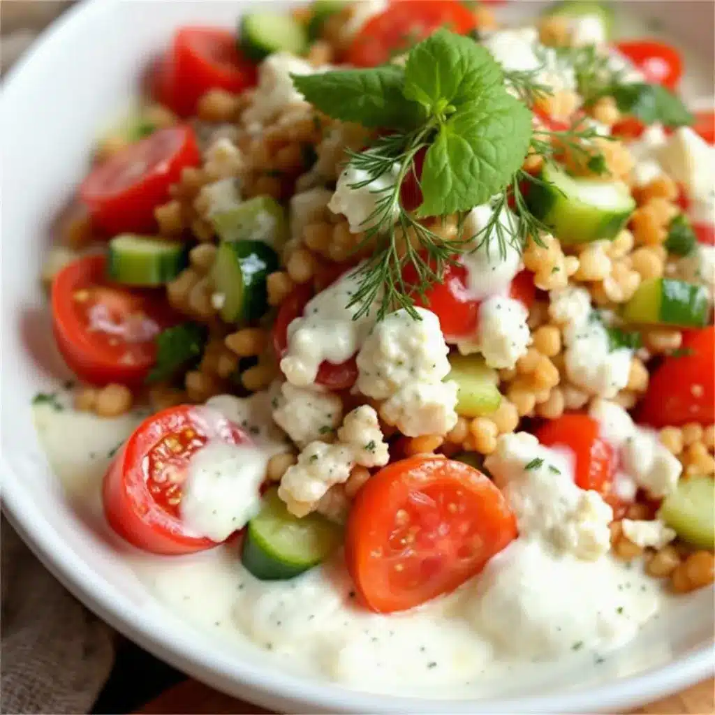 creamy cucumber tomato salad preparation steps