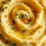 creamy garlic herb mashed potatoes - featured image