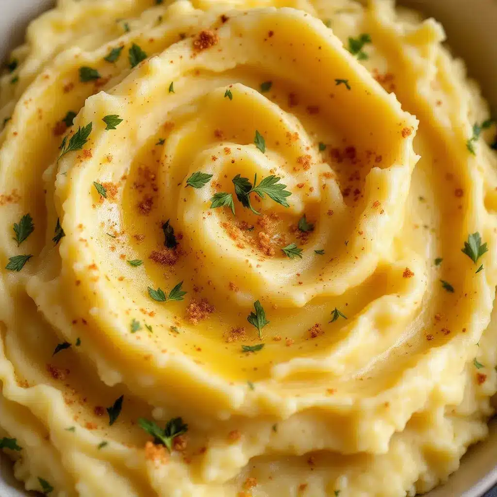 creamy garlic herb mashed potatoes preparation steps
