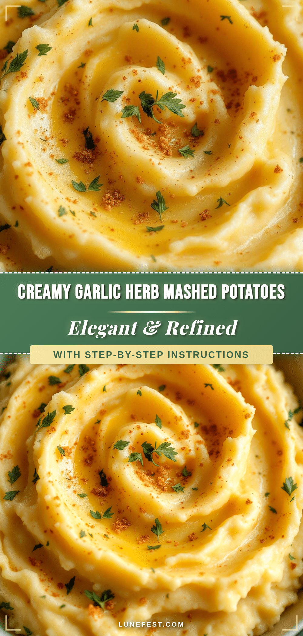 creamy garlic herb mashed potatoes recipe