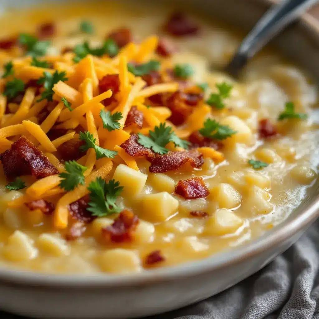 creamy loaded baked potato soup preparation steps