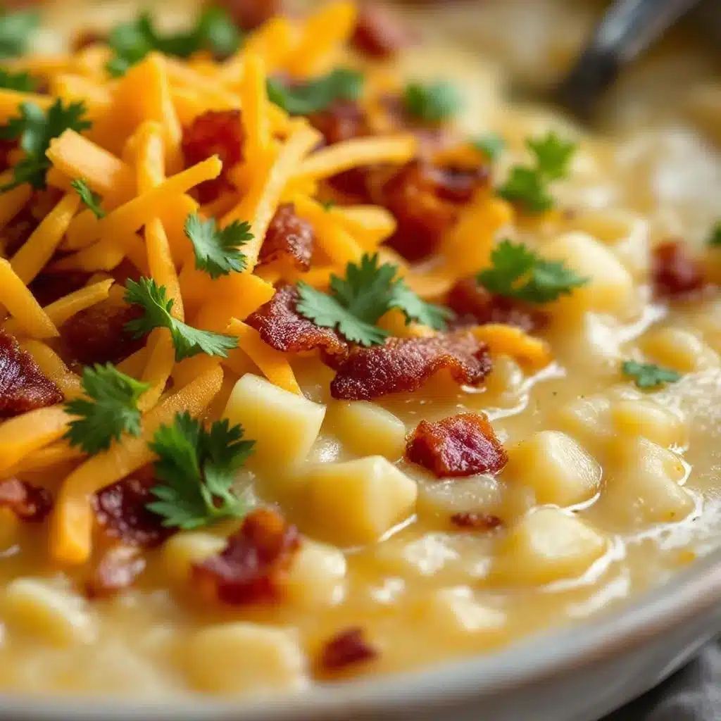creamy loaded baked potato soup - featured image