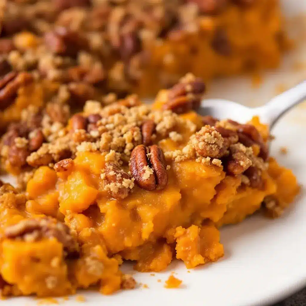 creamy maple pecan sweet potato casserole preparation steps