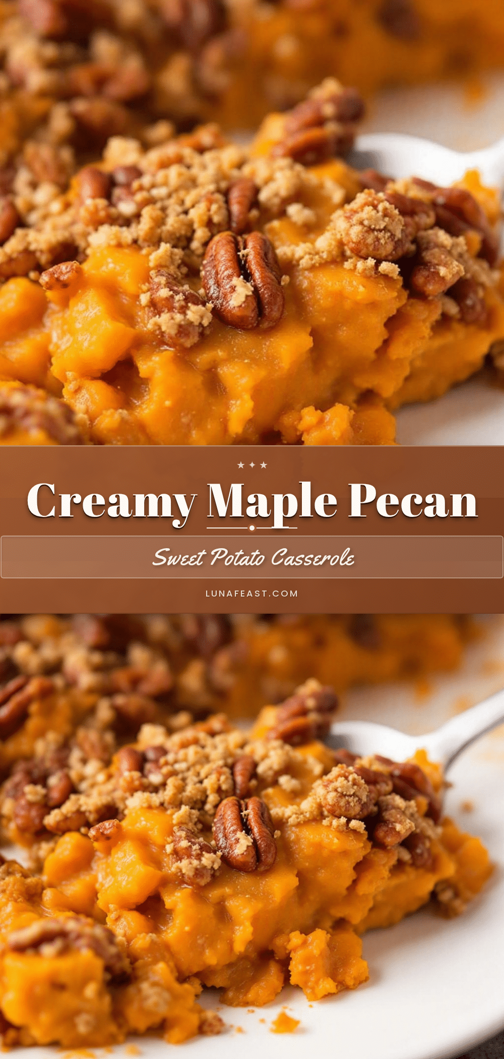 creamy maple pecan sweet potato casserole recipe