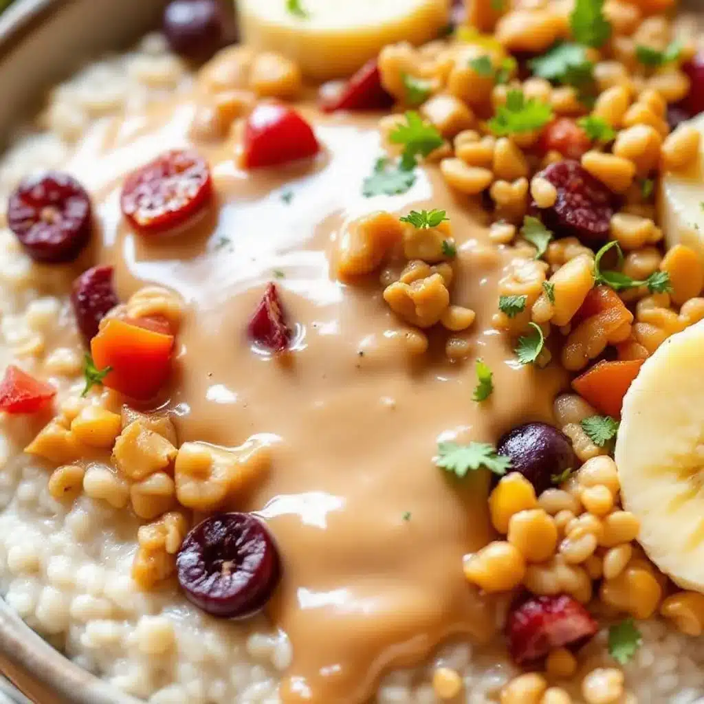 creamy peanut butter banana overnight oats - featured image