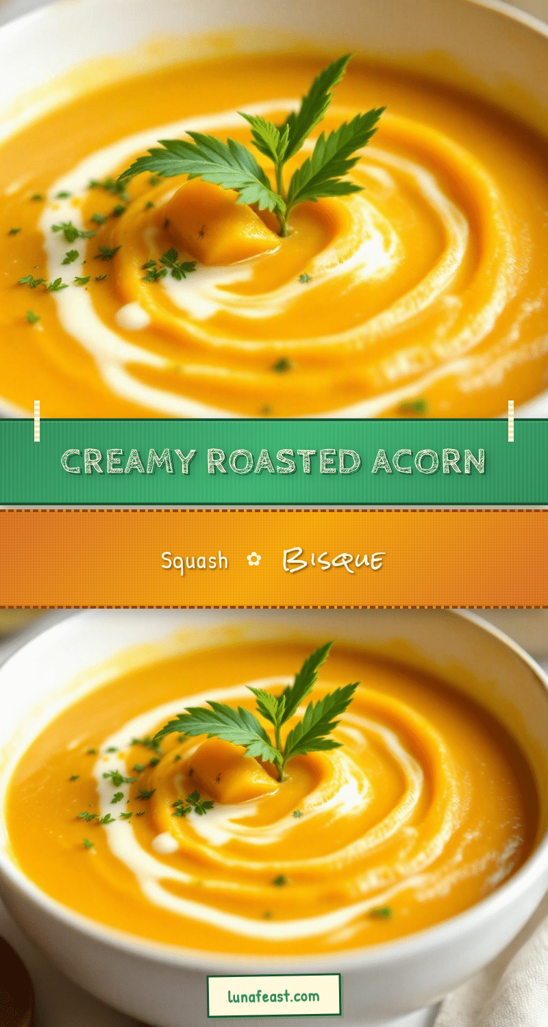 creamy roasted acorn squash bisque recipe