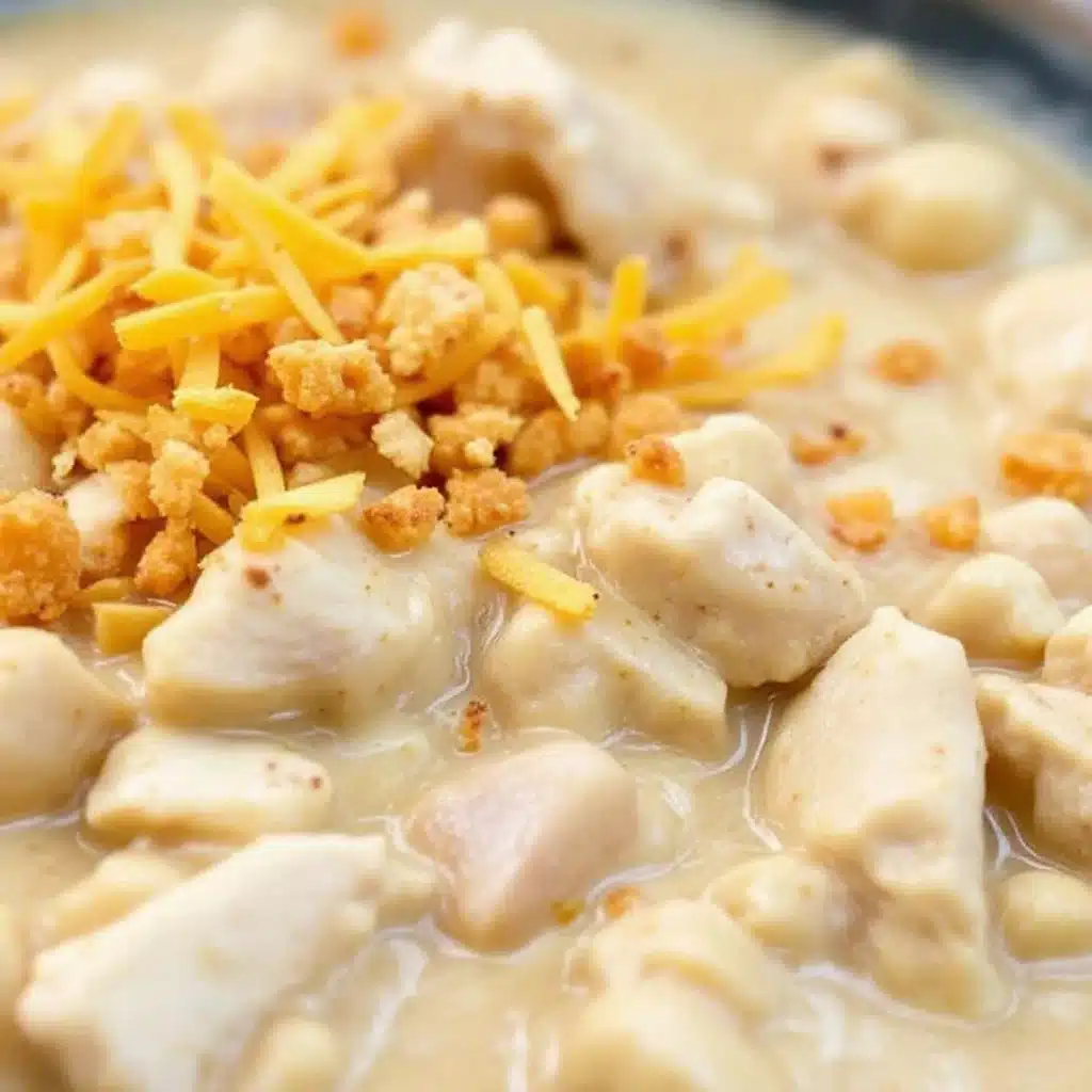 creamy slow cooker white chicken chili - featured image