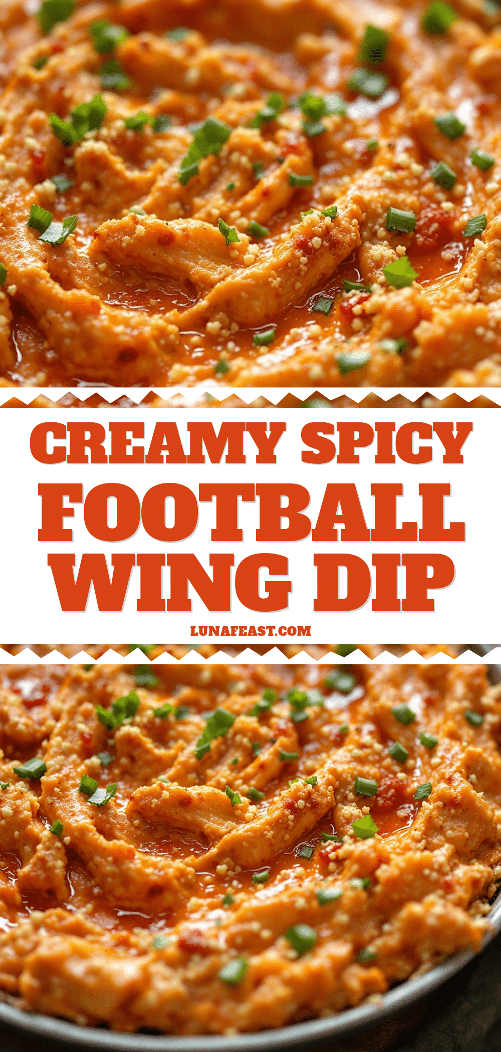 creamy spicy football sunday chicken wing dip recipe