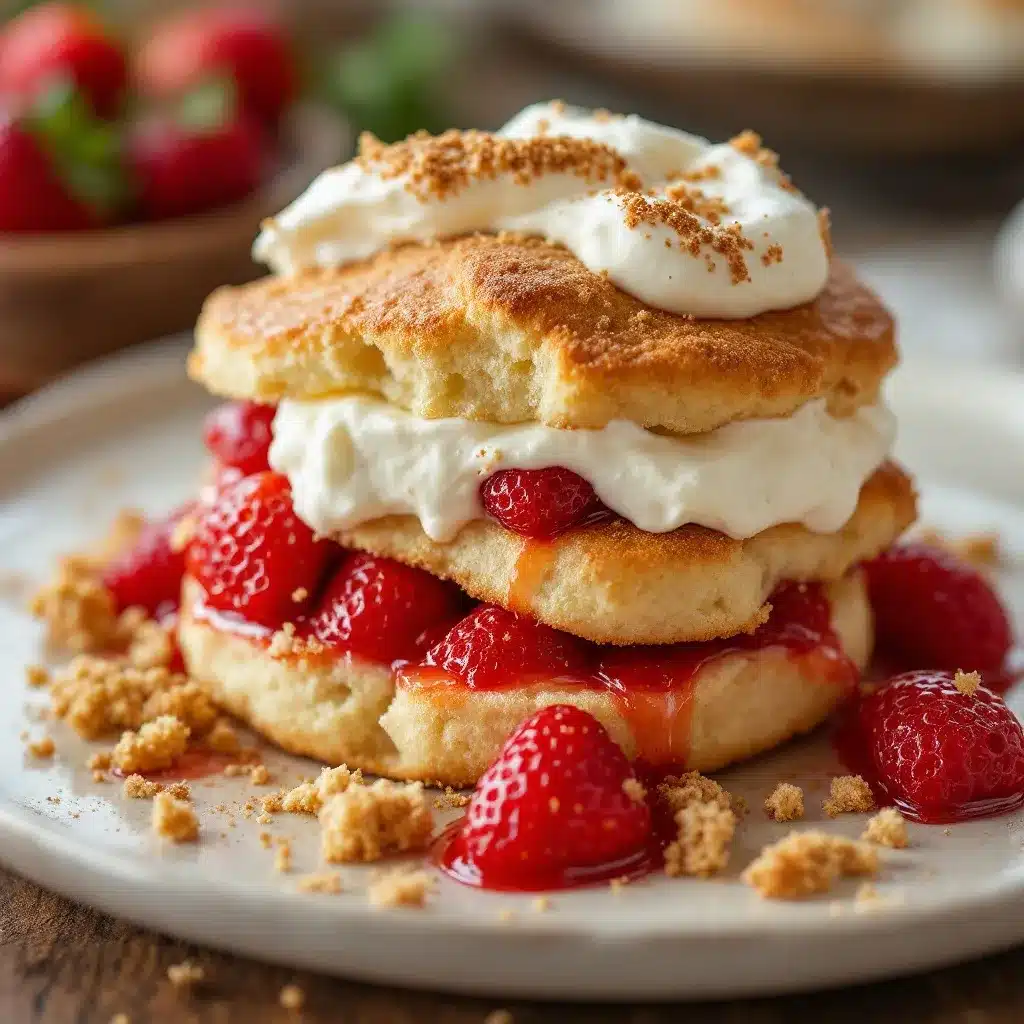 creamy strawberry shortcake with whipped mascarpone preparation steps