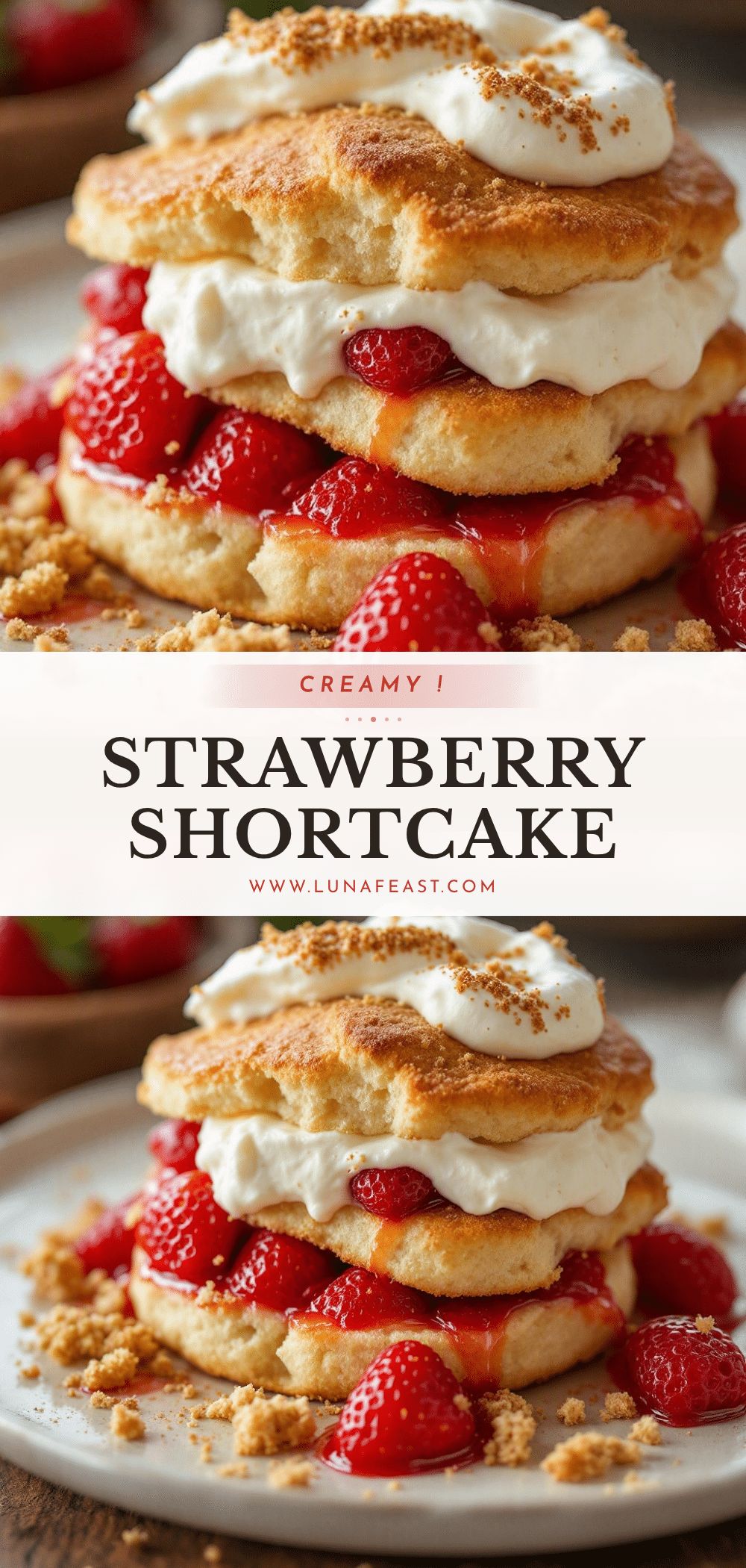 creamy strawberry shortcake with whipped mascarpone recipe