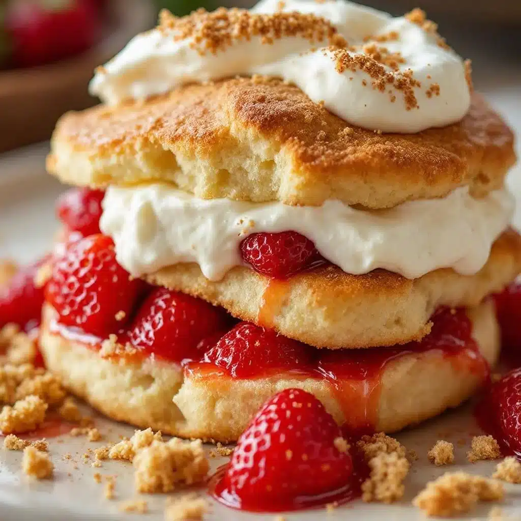 creamy strawberry shortcake with whipped mascarpone - featured image