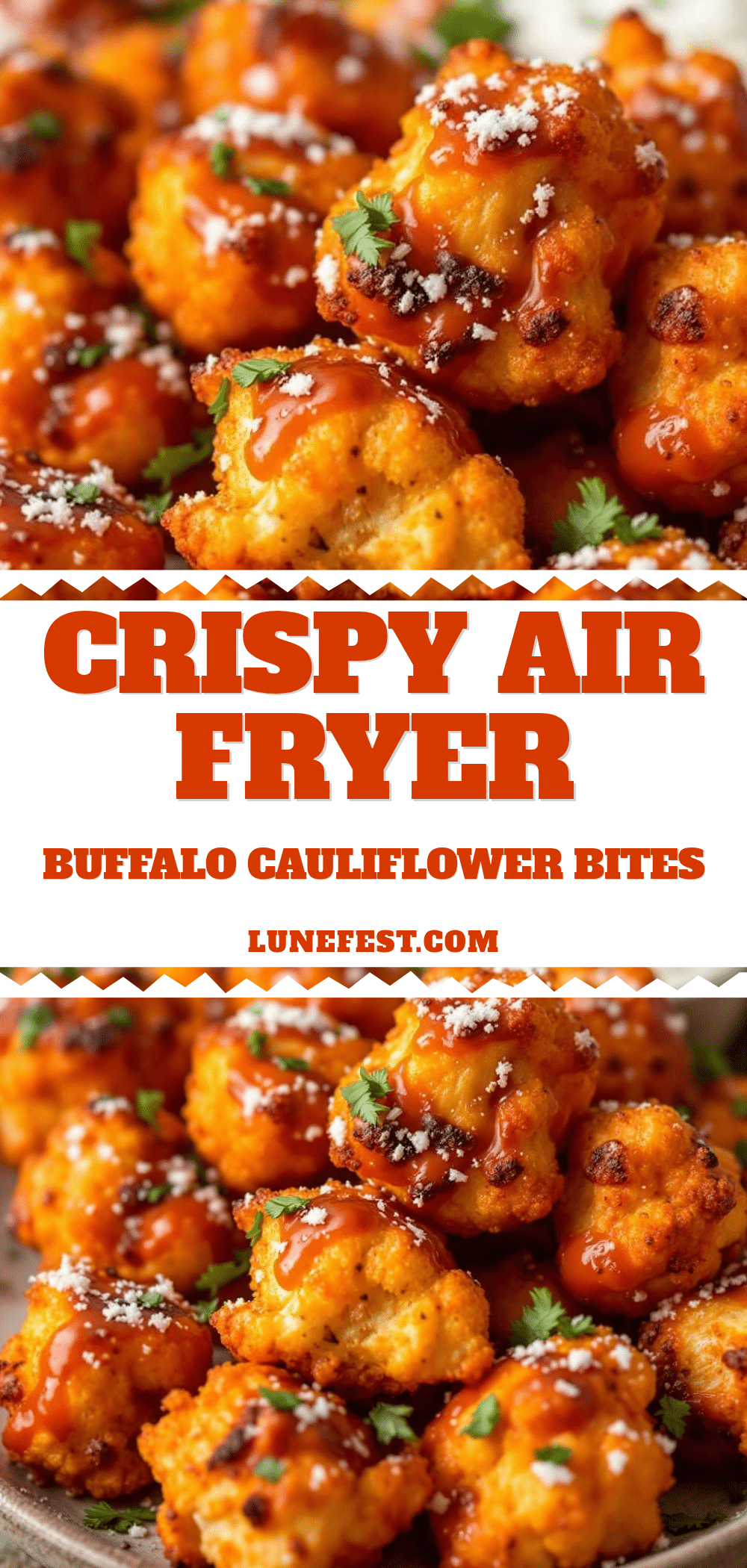 Crispy Air Fryer Buffalo Cauliflower Bites recipe