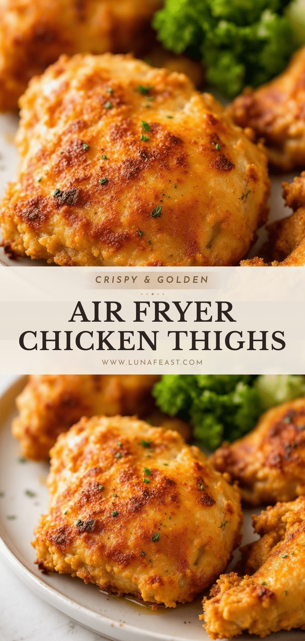 crispy air fryer chicken thighs recipe