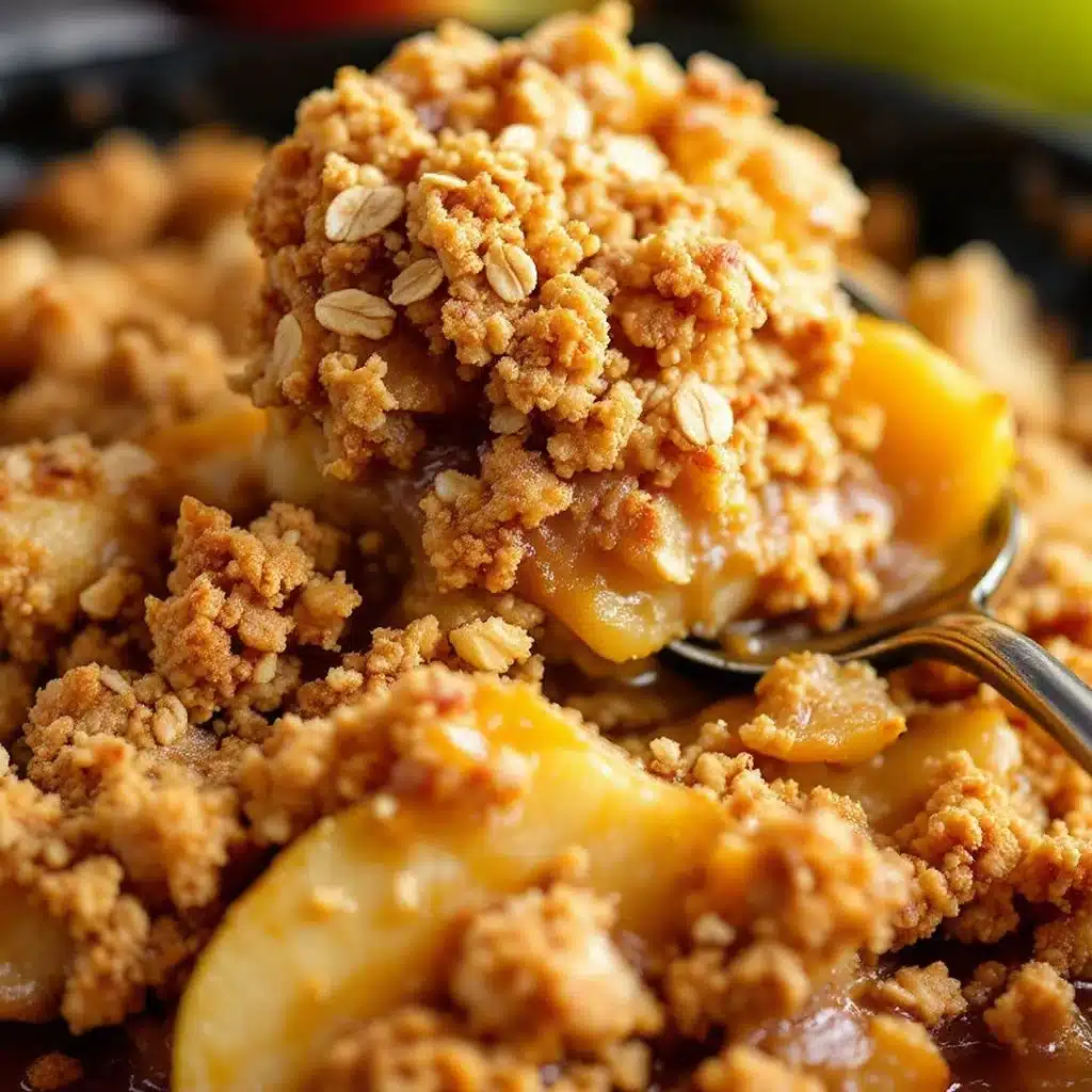 crispy apple crisp - featured image