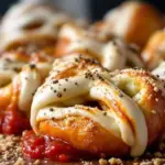 Crispy Baked Mummy Pretzel Bites - featured image