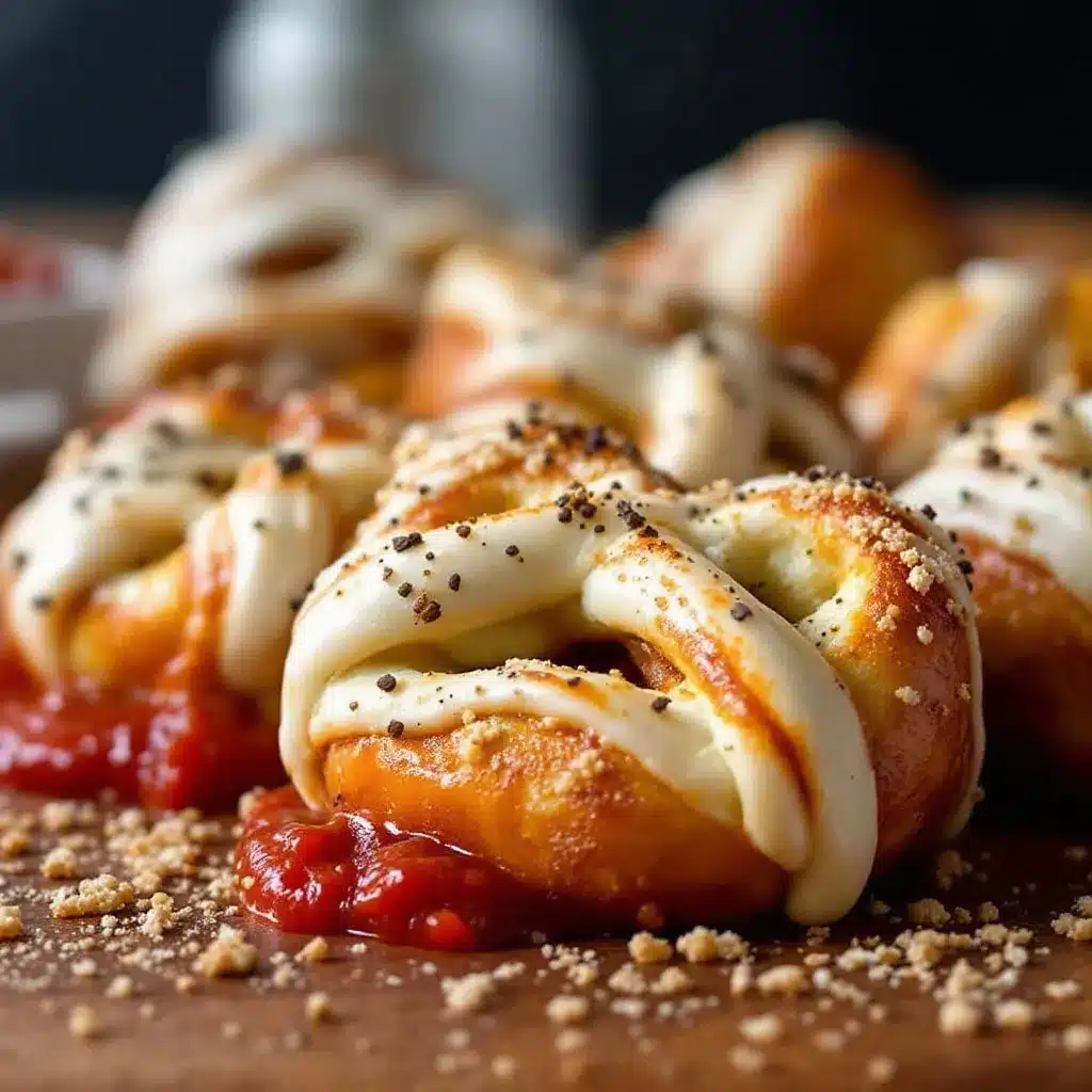Crispy Baked Mummy Pretzel Bites preparation steps