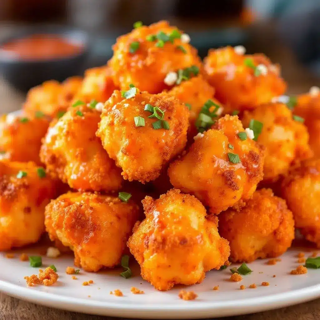 crispy buffalo cauliflower bites preparation steps