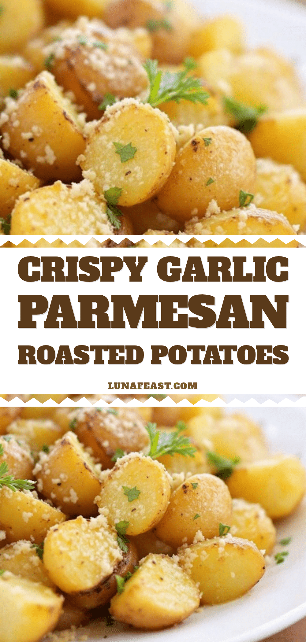 crispy garlic parmesan roasted potatoes recipe