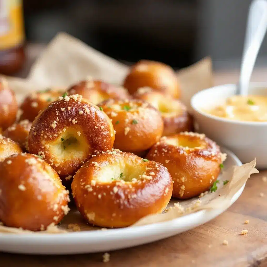 crispy german pretzel bites preparation steps
